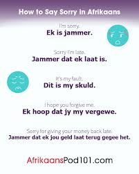 How to format friendly letter unbelievable a write in afrikaans type do redlioncoach. How To Say Sorry In Afrikaans
