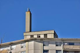 Chimneys draw a small amount of air, even when there is no fire below. Chimney Wikipedia