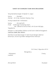 Contoh surat keterangan tidak menggunakan pdam kumpulan. Doc Surat Keterangan Tidak Berlangganan Ahmad Mufti Academia Edu