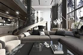 Three Luxurious Apartments With Dark Modern Interiors Luxury Apartment Interior Design Luxury Living Room Living Room Sets Furniture