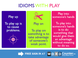 Idioms With Play Do Meaning Words Idioms