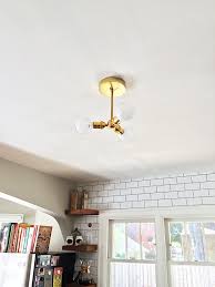 diy overhead kitchen lighting  my