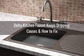 Fix a leaky moen kitchen faucet Delta Faucet Won T Stop Dripping Leaking Ready To Diy