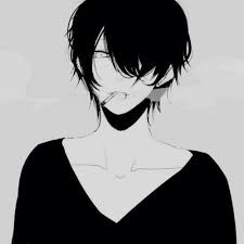 Face mask by keerou deviantart com on deviantart gothic anime. Anime Anime Boy And Black And White Image 2898064 On Favim Com