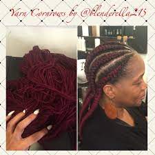 The New Braid Trend For 2016 In Philly Yarn Cornrows Braids Great For Muslimahs Who Cant Wear Weave Great For Those T Natural Hair Styles Hair Twist Braids