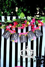 It will give you a definite direction to follow when decorating. Pink Black And White Bridal Wedding Shower Party Ideas Photo 32 Of 34 Bridal Shower Planning Kate Spade Bridal Shower Bridal Shower Theme