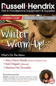 Winter Warm-Up Cooking Class!