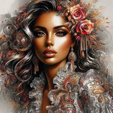 Painting a woman in acrylic and watercolor