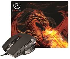 rebeltec gaming set wired mouse mouse pad red dragon black in 2021 mouse pad mouse red dragon