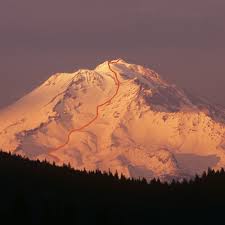 Image result for pictures of new avalanche above bunny Flats on mt. Shasta