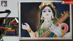 You can edit any of drawings via our online image editor before downloading. Saraswati Thakur Draswing By Mixing Media Color How To Draw Saraswati Puja Youtube