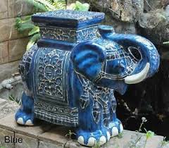 Shop our elephant garden stool selection from the world's finest dealers on 1stdibs. Garden Stool Ceramic Porcelain Large Elephant Plant Stand Patio End Table Side S Ebay