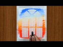 Easy Oil Pastel Drawing Window Sunset Scenery Drawing Oil Pastels Painting For Beginners ℹmaterials i have usedℹ 1.oil pastel color (faber castle) 2.sketch book 3.pencil for sketching 4. easy oil pastel drawing window sunset