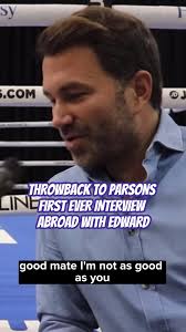 Even younger Parsons interviews Eddie Hearn! 😅 #eddiehearn #nocontexthearn  #parsons