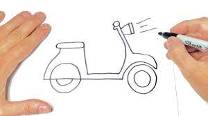 Como Dibujar Una Moto Paso A Paso Y Facil Youtube