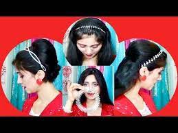 3 Types Of Party Hairstyle Part 2 Using Accordion Headband Headband Hairstyles Zig Zag Hairband Youtube Party Hairstyles Hair Styles Hairstyles Zig Zag