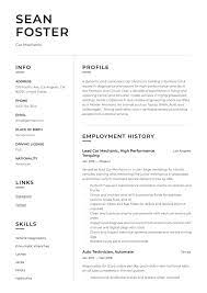Add your own mechanic achievements to the bullet points. Car Mechanic Resume Guide 19 Resume Examples 2020