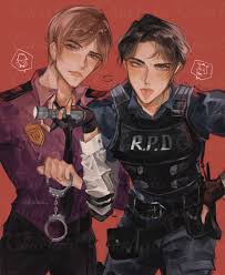 Leon S. Kennedy + Michael Afton Crossover ART PRINT