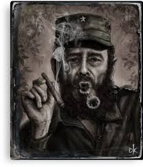 Fidel Castro Canvas Print