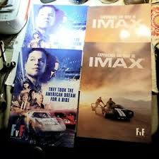 Original format and size : 4 2019 Ford V Ferrari Movie Posters 2 Cinemark Art 2 Imax 19x13 Bale Damon Ebay