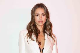 Jessica Alba Wore a Plunging Coat with Nothing But Lace Lingerie at Paris  Fashion Week