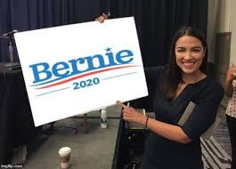 Image result for AOC Bernie