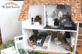 Diy Farmhouse Styled Dollhouse Makeover The Rustic Boxwood Diy Modern Minis Miniatures Dollhouse Minis Do Diy Farmhouse Decor Doll House Diy Dollhouse