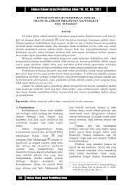 Akhlak yang harus disandang oleh seluruh umat islam bukanlah sesuatu yang bersifat dokmatis, tetapi sesuatu yang logis dan masuk akal. Http Jurnal Staialhidayahbogor Ac Id Index Php Ei Article Download 36 32