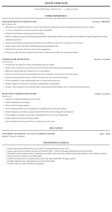 recruiting coordinator resume. athletic