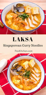 This singapore laksa recipe is the rich coconut laced curry noodle soup found in singapore and malaysia, a classic southeast asian noodle soup dish that we first tried in australia. Recipe Video Tutorial For Singaporean Laksa Curry Noodle Soup Laksa Refers To Various Types Of Curry Noodle Soup B Asian Recipes Laksa Recipe Curry Noodles