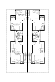 Duplex House Plan Php 2014006 Is A Four Bedroom House Plan Design Including The Maid 39 S Room At The Ground Duplex House Plans Garage House Plans House Plans