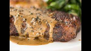 Saute for 1 to 2 minutes, then, off heat, add brandy and flambe using a long kitchen match. Steak With Creamy Peppercorn Sauce Recipetin Eats