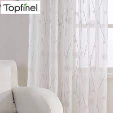 Offered in medley of designs from modern geometrics to romantic florals, these sheer curtains can be an added decorative touch when paired with solid. New Embroidered White Sheer Curtains For Living Room Bedroom Abstract Pattern Window Tulle Kitchen Small Window Curtains Drapes Curtains For Sheer Curtainssheer Curtains Pattern Aliexpress