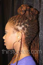 Long Locs Braided Updo Hairstyle Side View In 2021 Locs Hairstyles Hair Styles Natural Hair Styles