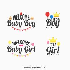 These cute free printable labels are perfect for a pink baby shower party. Download Vector Pack Of Baby Shower Labels With Balloons And Garlands Vectorpicker