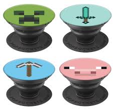 Stellen sie ihren fuß auf ein stück pappe und zeichnen sie mit einem stift dessen konturen nach. Original Popsockets Minecraft Handyhalter Halterung Standfuss Stander Popsocket Ebay