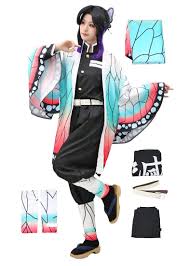 C-ZOFEK Demon Slayer Kimetsu no Yaiba Kochou Shinobu Cosplay Costume Womens  Kimono Outfit (XX-Large) White : Amazon.in: Clothing & Accessories