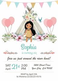 De mariage noces d'argent) (french edition): Les Filles Personnalise Pocahontas Fille Native Ou Kidchella Invitation Fete D Anniversaire Princesse Soiree Pyjama D Anniversaire Fetes D Anniversaire Filles