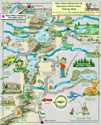 Blue Mesa Reservoir Gunnison Fishing Map In 2019 Fishing