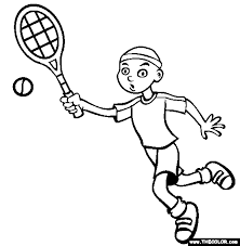 Just click the links beneath the appropriate thumbnail to view and print a high. Tennis Coloring Page Free Tennis Online Coloring