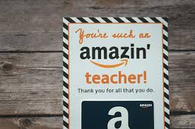 We've learned a lot about the power of the internet this past year and how it can keep us connected, so it only makes sense that it play a role in saying thanks as well. Free Amazon Teacher Gift Card Printable Template Give Gift Of Amazon