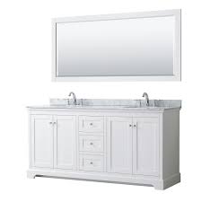 72 inch double sink bathroom vanities 72 hand crafted double sink vanity models with natural solid travertine, granite or marble stone tops. Avery 72 Double Bathroom Vanity By Wyndham Collection White Beautiful Bathroom Furniture For Every Home Wyndham Collection
