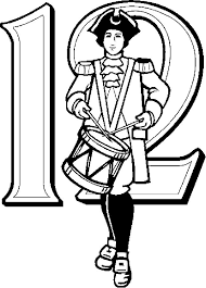 12 days of christmas colouring. 12 Drummers Printable 12 Days Of Christmas Coloring Pages Christmas Coloring Pages Printable Christmas Coloring Pages Coloring Book Pages
