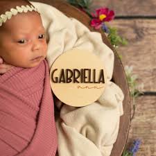 Wood Baby Name Sign, Birth Announcement Sign, Newborn Photo Prop, Baby  Shower Gift