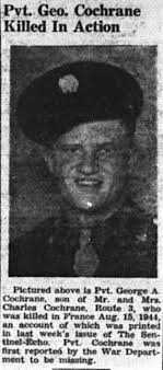 Pvt George Albert Cochrane (1924-1944)