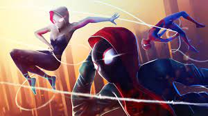 Spider Verse Superheroes 4k Superheroes Wallpapers Spiderman Wallpapers Spiderman Into The Spider Verse Wallpapers Movies Spider Verse Spider Gwen Spiderman