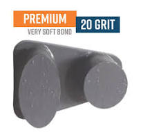 Premium Grey 20 Grit Knock On Diamond Grinding Shoe to suit Schwamborn  VSK20 (Soft Bond)