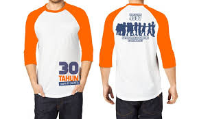 Baju reuni warna hijau dengan sablon coklat dan putih. Gambar Logo Reuni Sekolah Nusagates