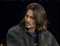Curly Long Hair Of Johnny Depp Young Johnny Depp Johnny Depp Long Hair Johnny Depp