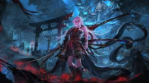 266 samurai hd wallpapers and background images. Anime Samurai Girl Katana Fantasy 8k Wallpaper 176